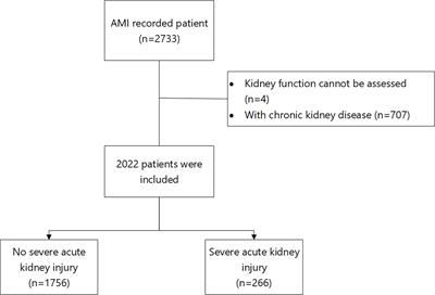 Analysis of risk factors for severe acute kidney injury in patients with acute myocardial infarction: A retrospective study
